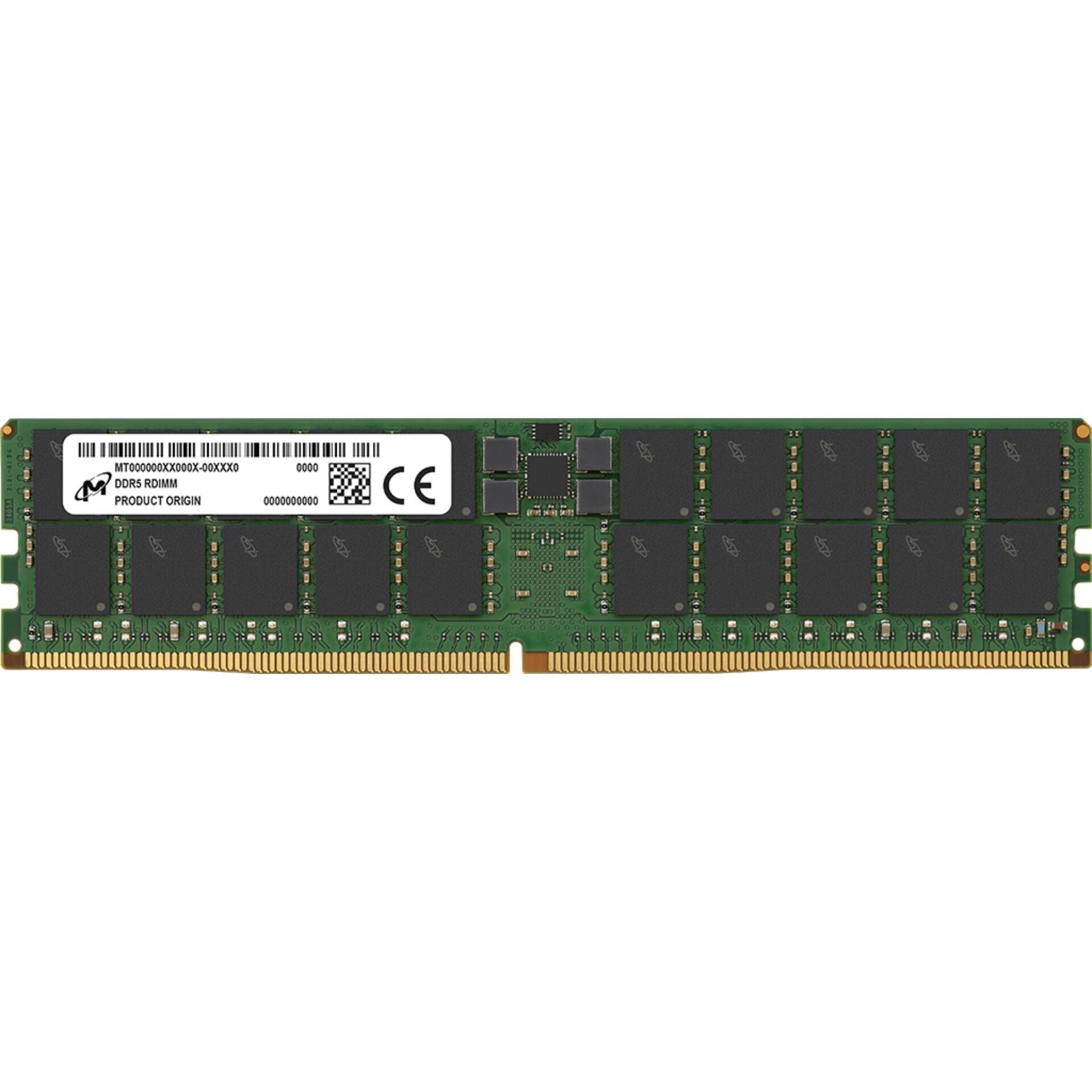 Micron DDR5 RDIMM 96GB 2Rx4 6400 CL52 (24Gbit) Single Pack
