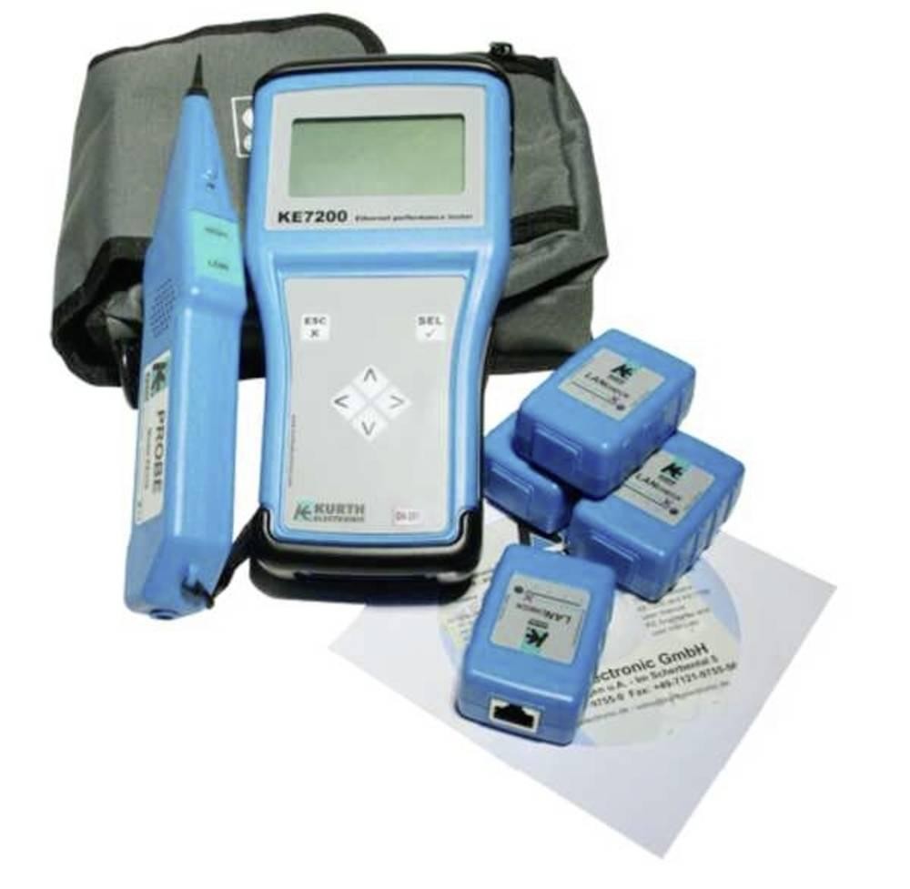 Kurth Electronic KE7200 PRO Kit Netzwerkprüfgerät Durchgang,