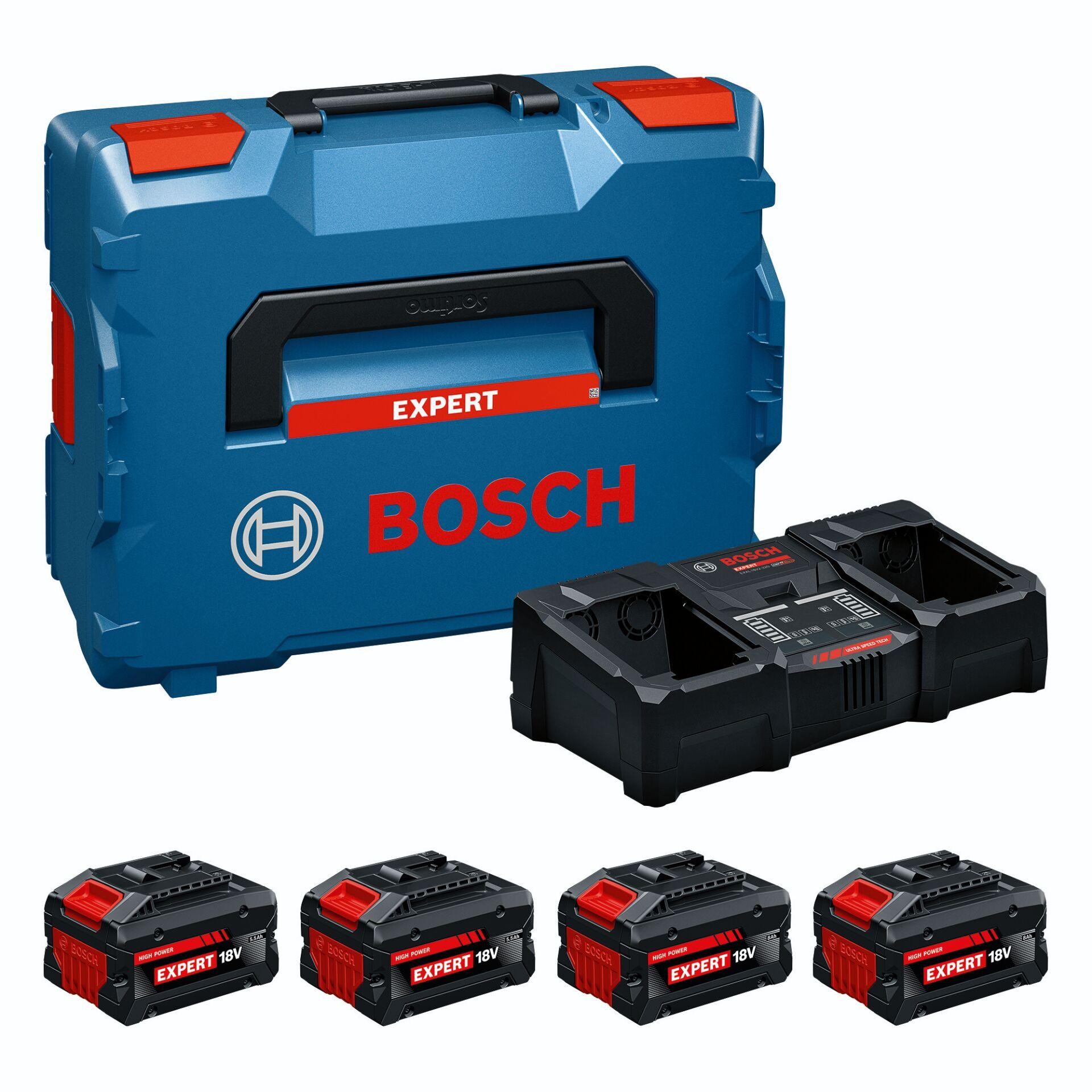 Bosch Starter-Set 2x EXBA18V-55 2x EXBA18V-80 + EXAL18V2-320