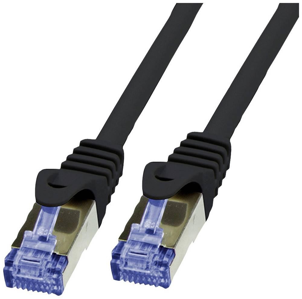 Value 21.99.0720 RJ45 Patchkabel CAT 6a S/FTP 20m Schwarz 1St.