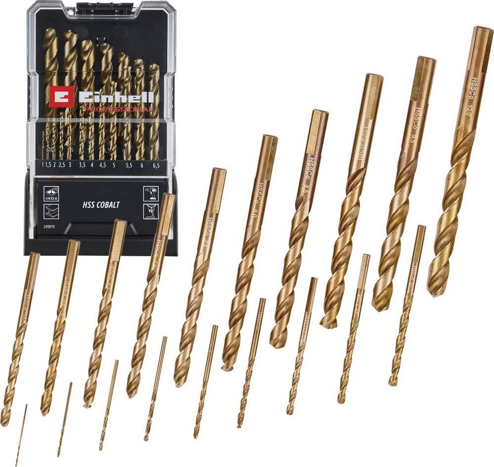 Einhell 249019 HSS-Co Metall-Spiralbohrer-Set 1 mm, 1.5 mm, 2 mm, 2.5
