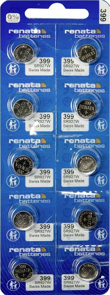 Renata Knopfzelle 399 1.55V 10 St. 53 mAh Silberoxid 399 MP CE
