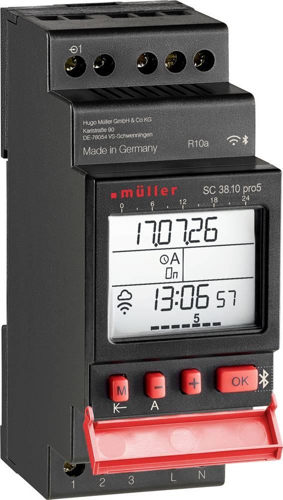 Müller SC 38.10 pro5 Zeitschaltuhr digital 12V DC/AC, 24V DC/AC 600W