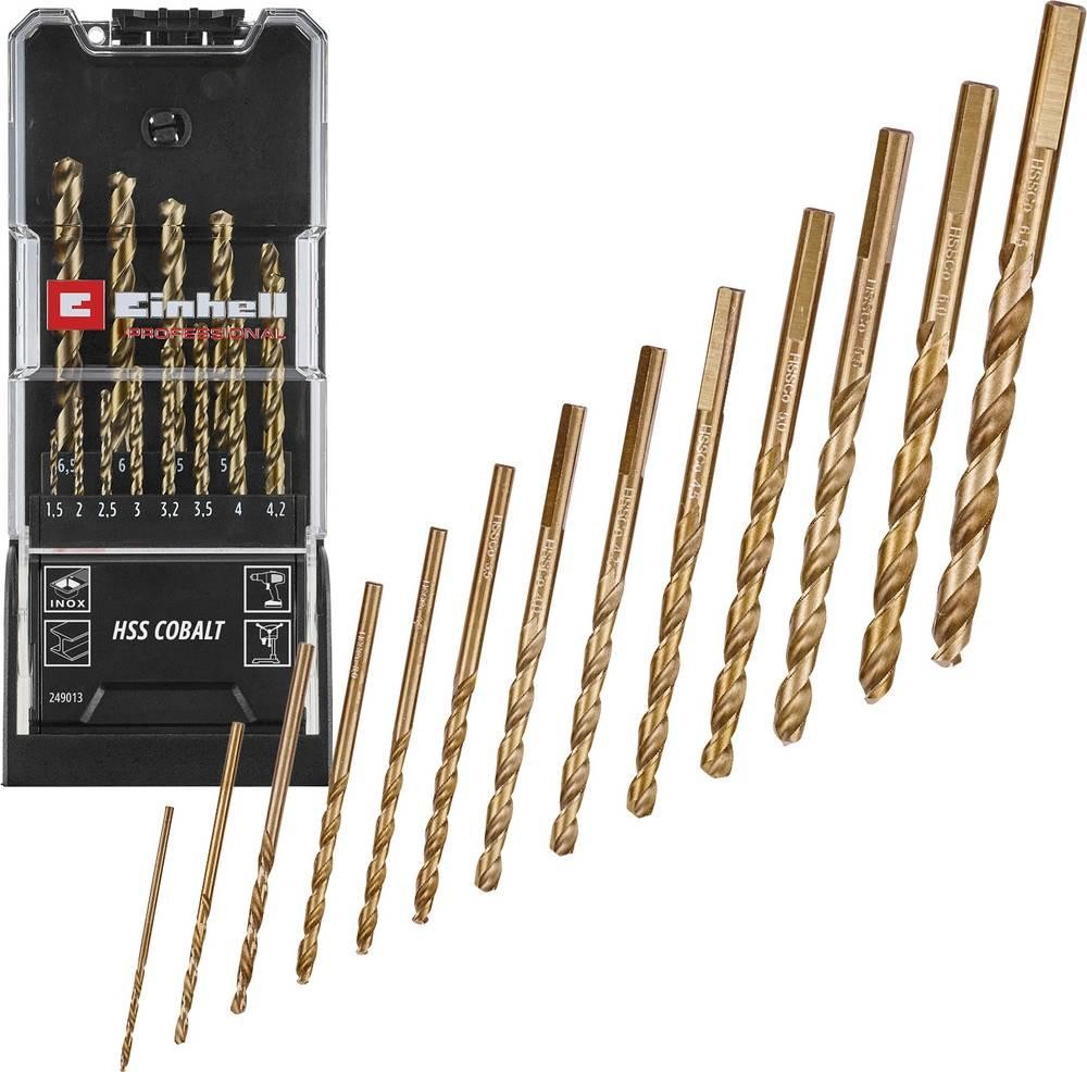 Einhell 249013 HSS-Co Metall-Spiralbohrer-Set 1.5 mm, 2 mm, 2.5 mm, 3