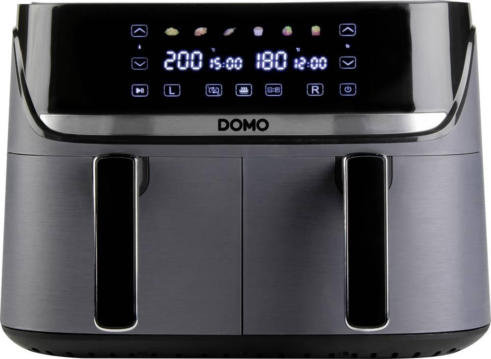 DOMO Heißluft-Fritteuse 2850W Schwarz, Silber