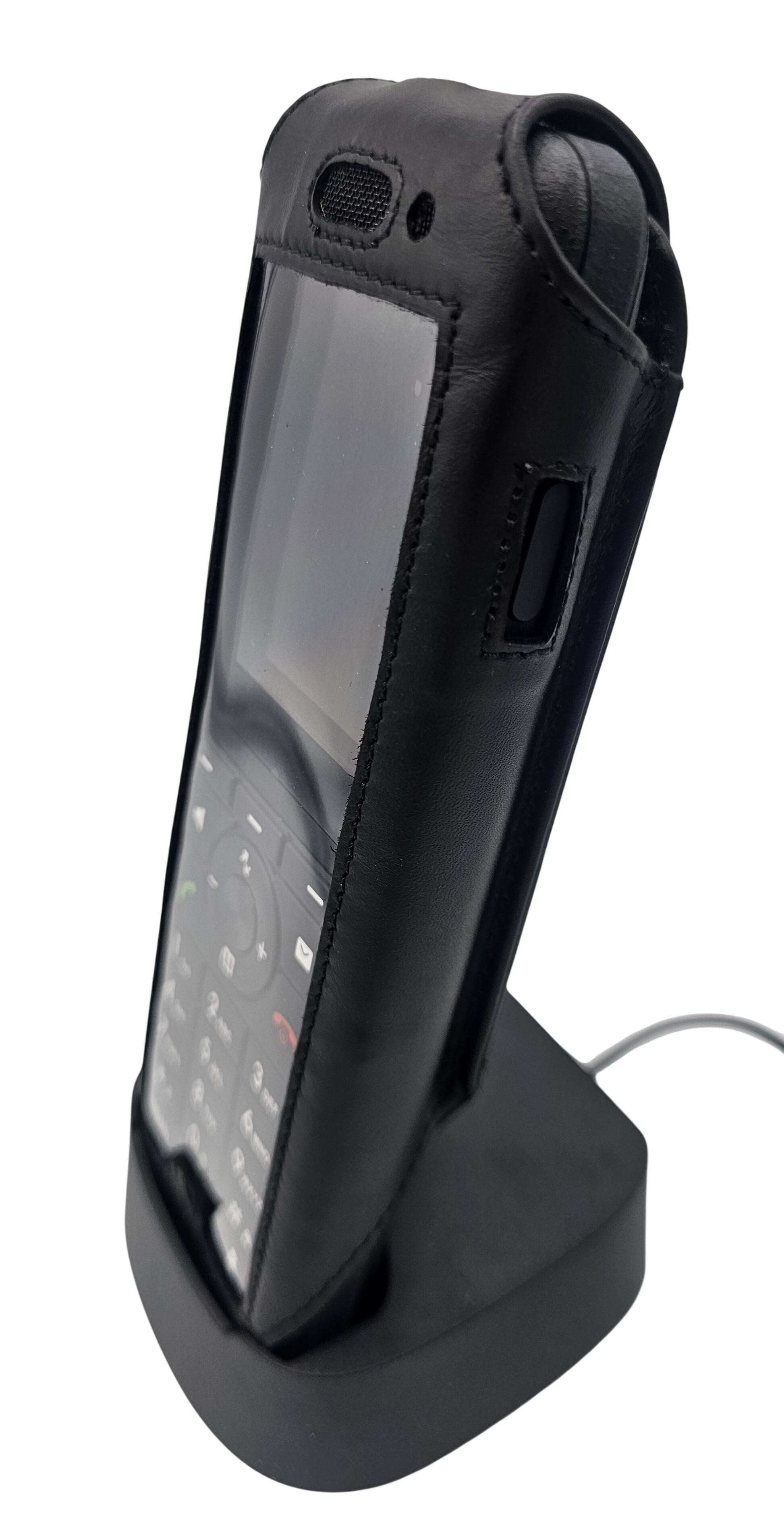 Soryt leather case Yealink W59R Pro Dect with Drehclip