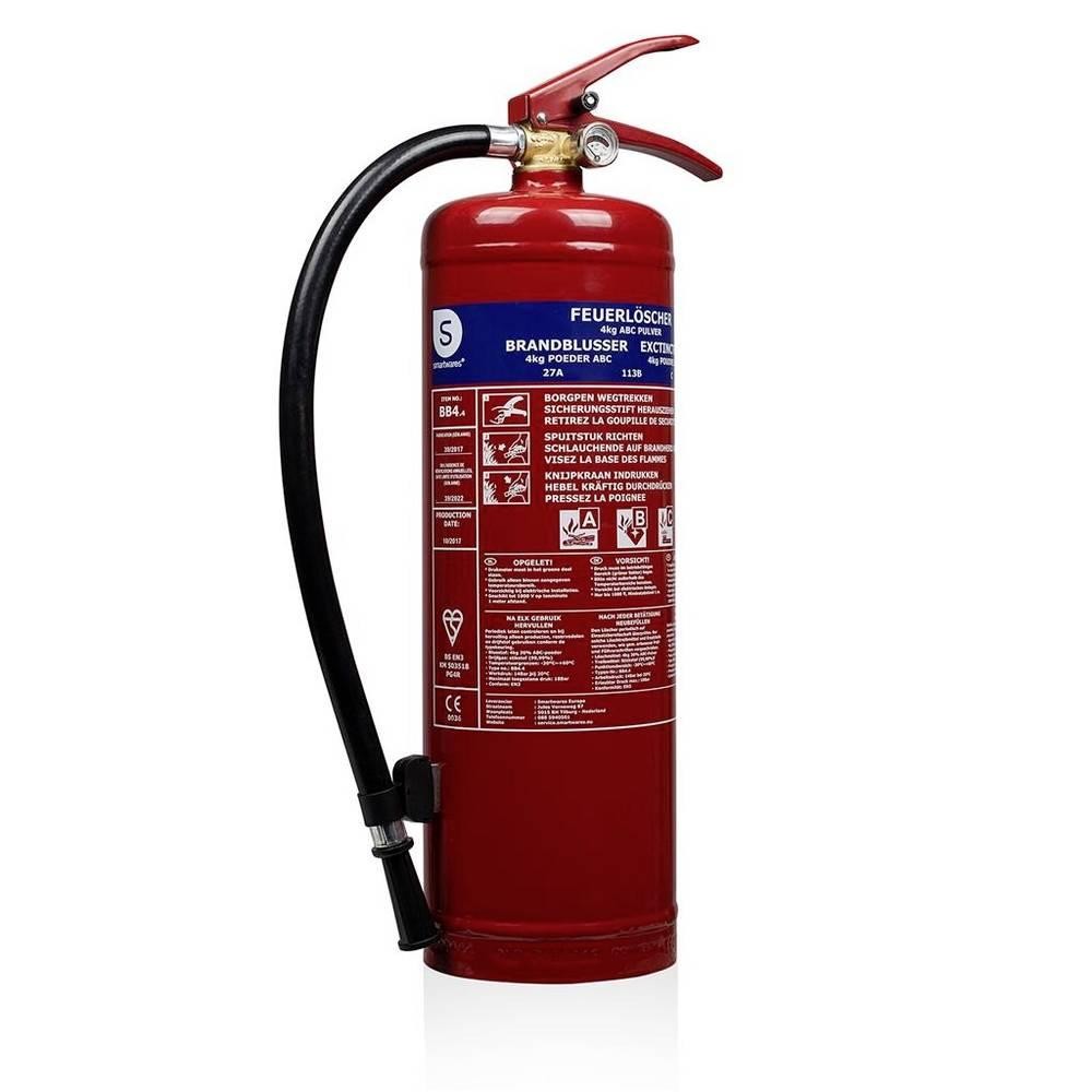 Smartwares FEX-15140 Extincteur à poudre sèche de 4 Kg BB4.4 -