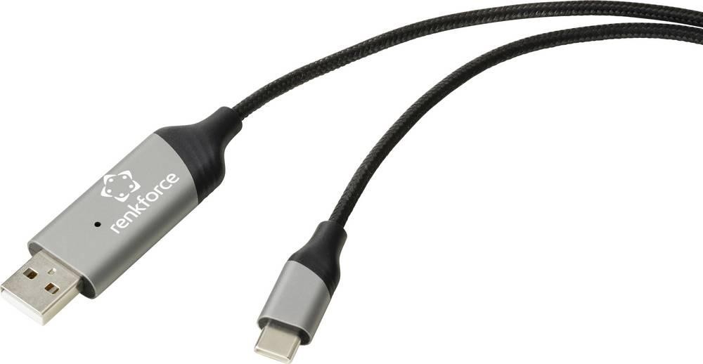 Renkforce Data Link Kabel USB 2.0 USB-C Stecker, USB-A Stecker 2.