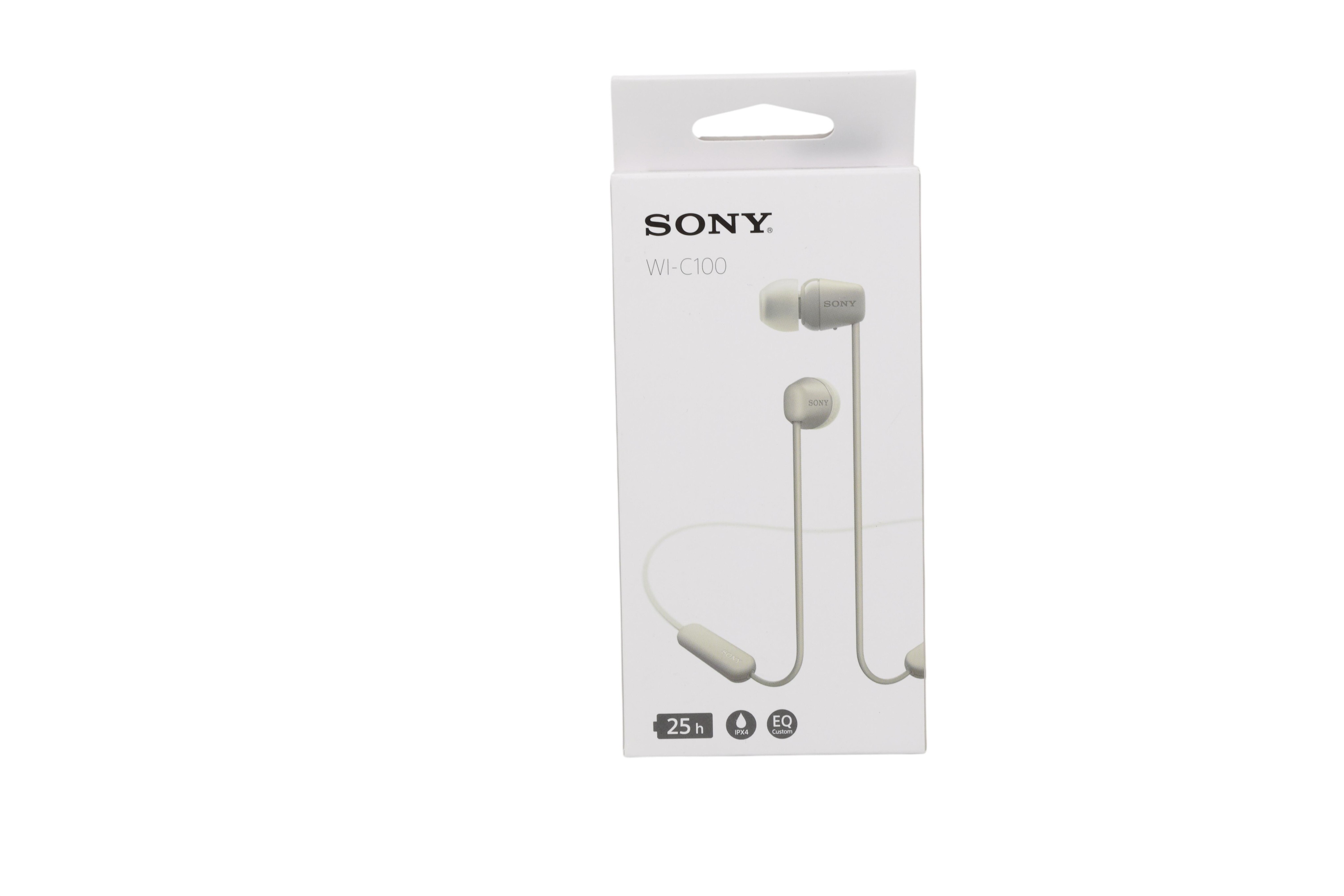 Sony WI-C100 Headset Wireless In-ear Calls/Music Bluetooth Beige -
