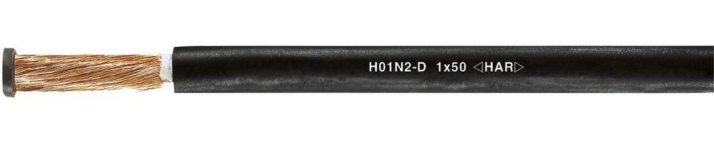 HELU cable H01N2-D 1X50mm² Sch whiteleitung AD 13,2mm - 16,5mm