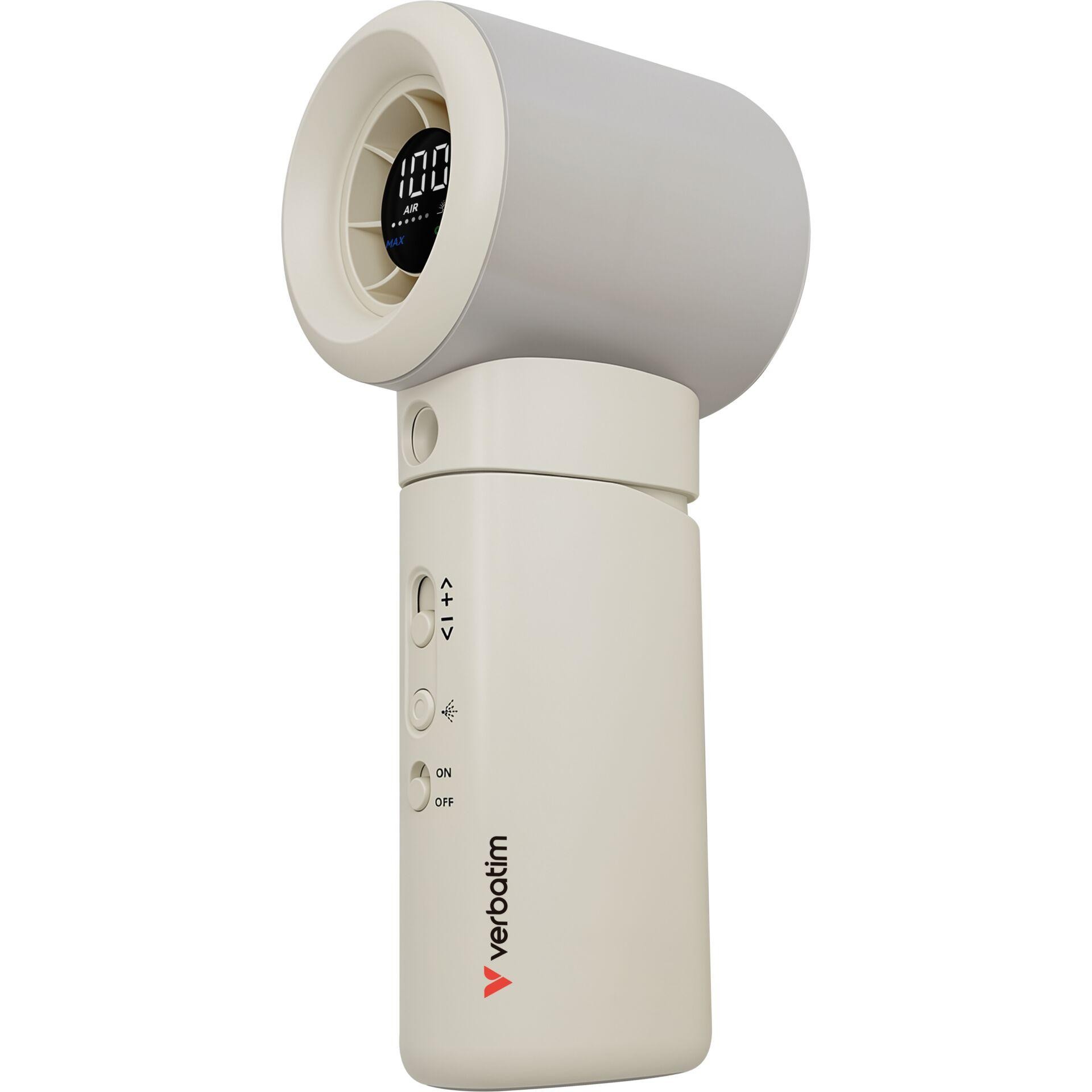 Verbatim Cool ́n ́Go Aqua Breeze Handheld Fan white/silver 32344