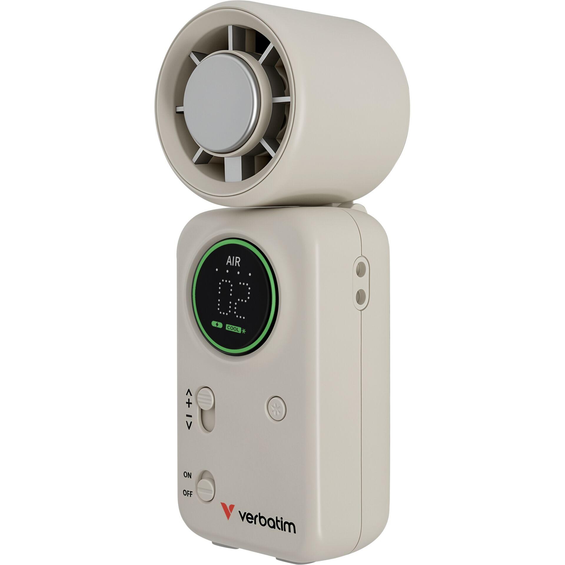 Verbatim Cool`n ́Go Ice Touch Pro Handheld Fan blanc/argent 32346