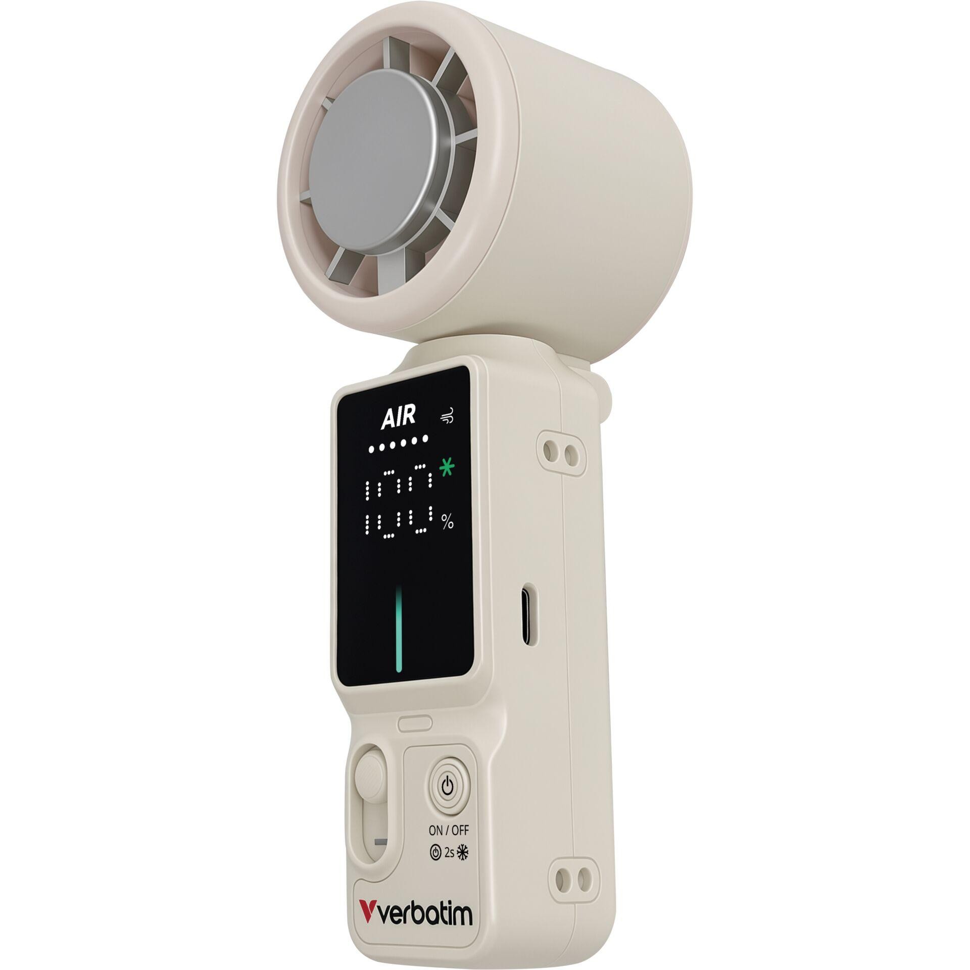 Verbatim Cool`n ́Go Ice Touch Mini Handheld Fan wh./sil. 32348