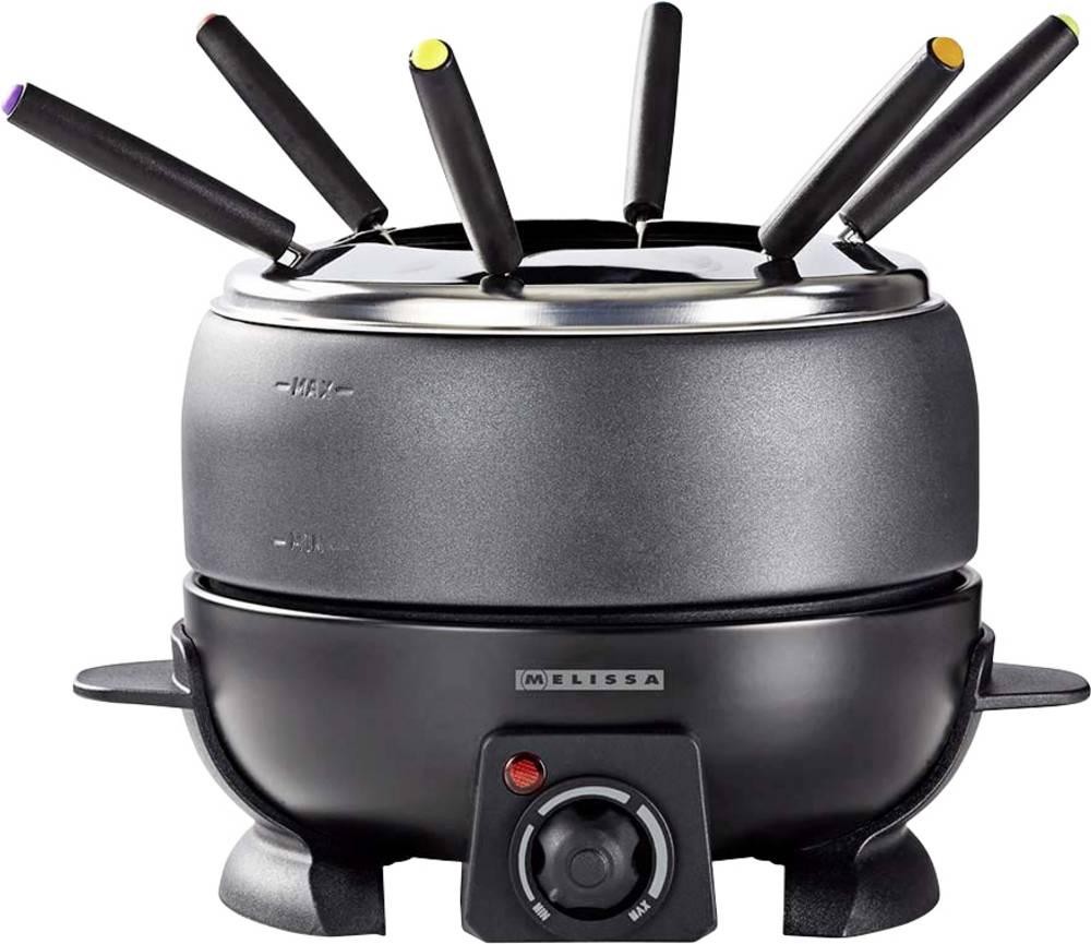 Melissa 16310236 Fondue 800W kabelgebunden, Überhitzungsschutz black