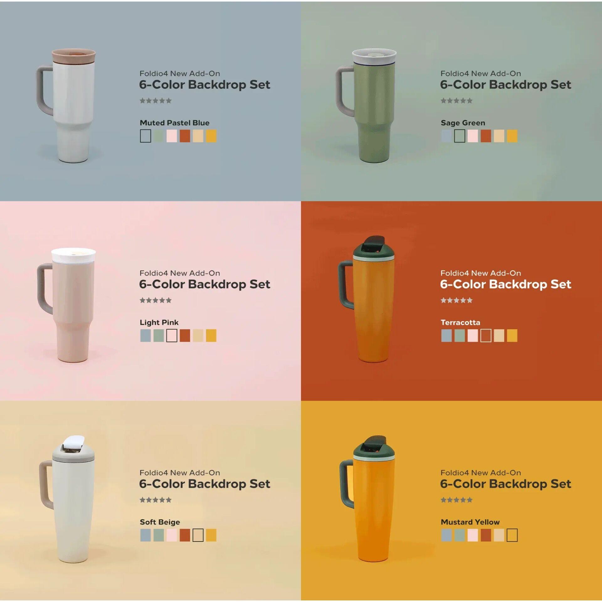Orangemonkie Hintergrund Set 6-Farben pour Foldio 4