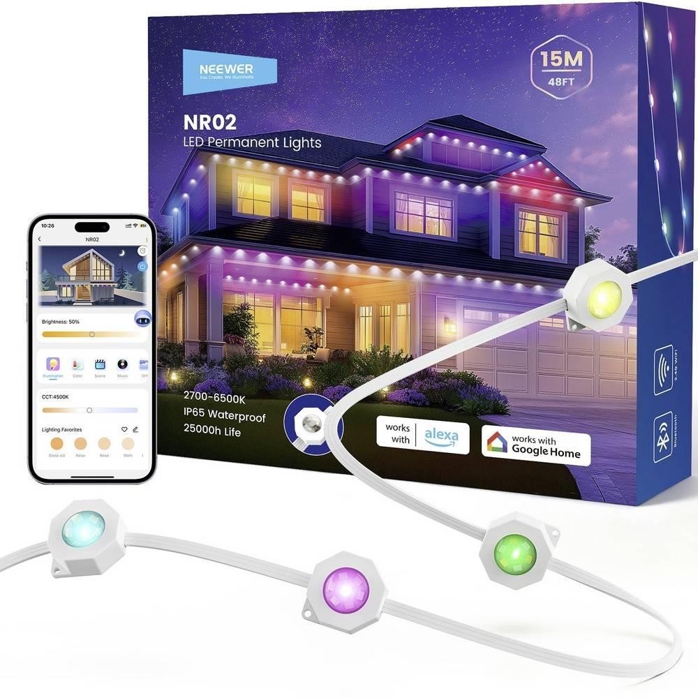 Neewer NR02-15 10107267 LED-Streifen-Basisset EEK: F (A - G) avec
