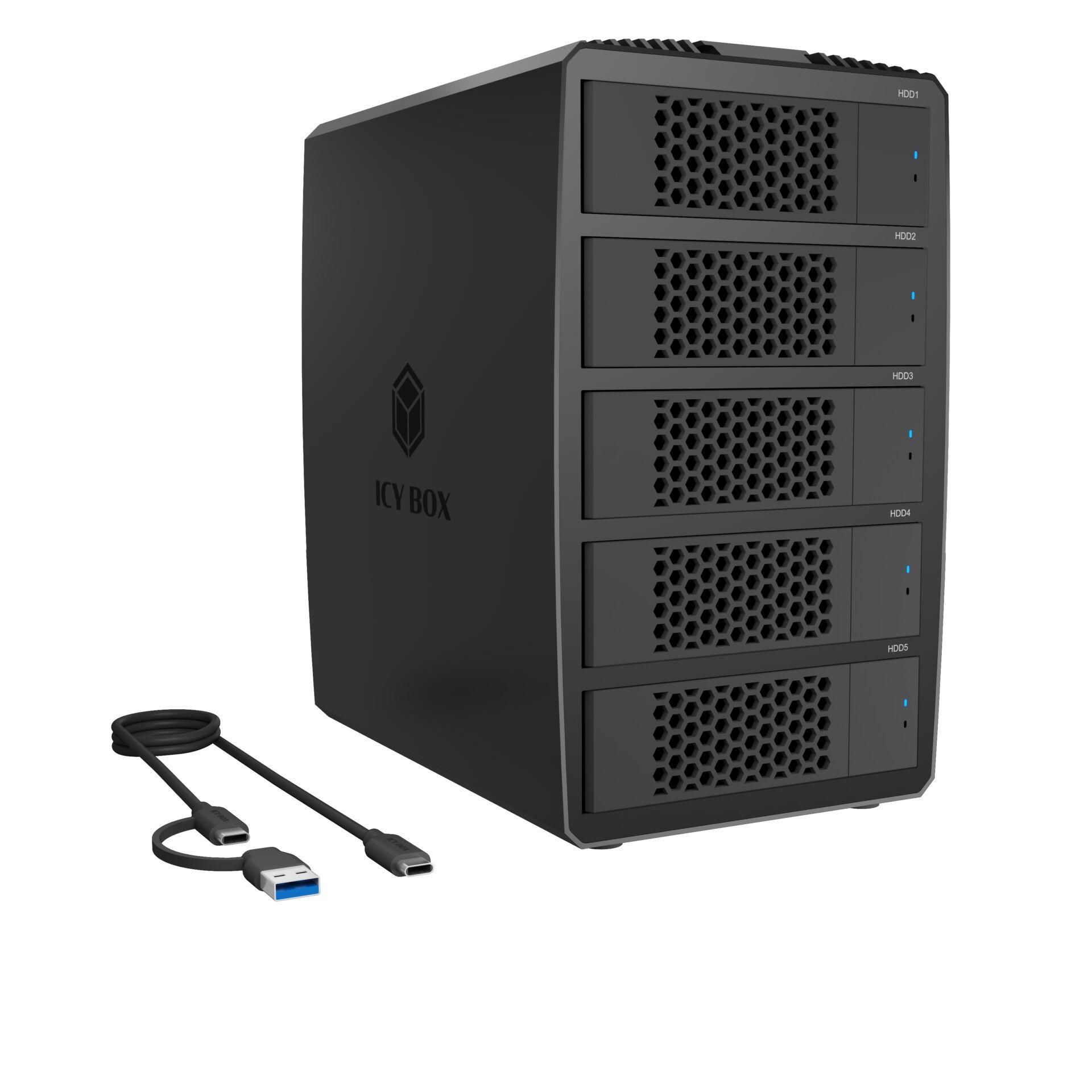 ICY BOX Heart RAID 3705 - ICY BOX Heart RAID 3705, 0 TB, 2.5/3.5", 2.