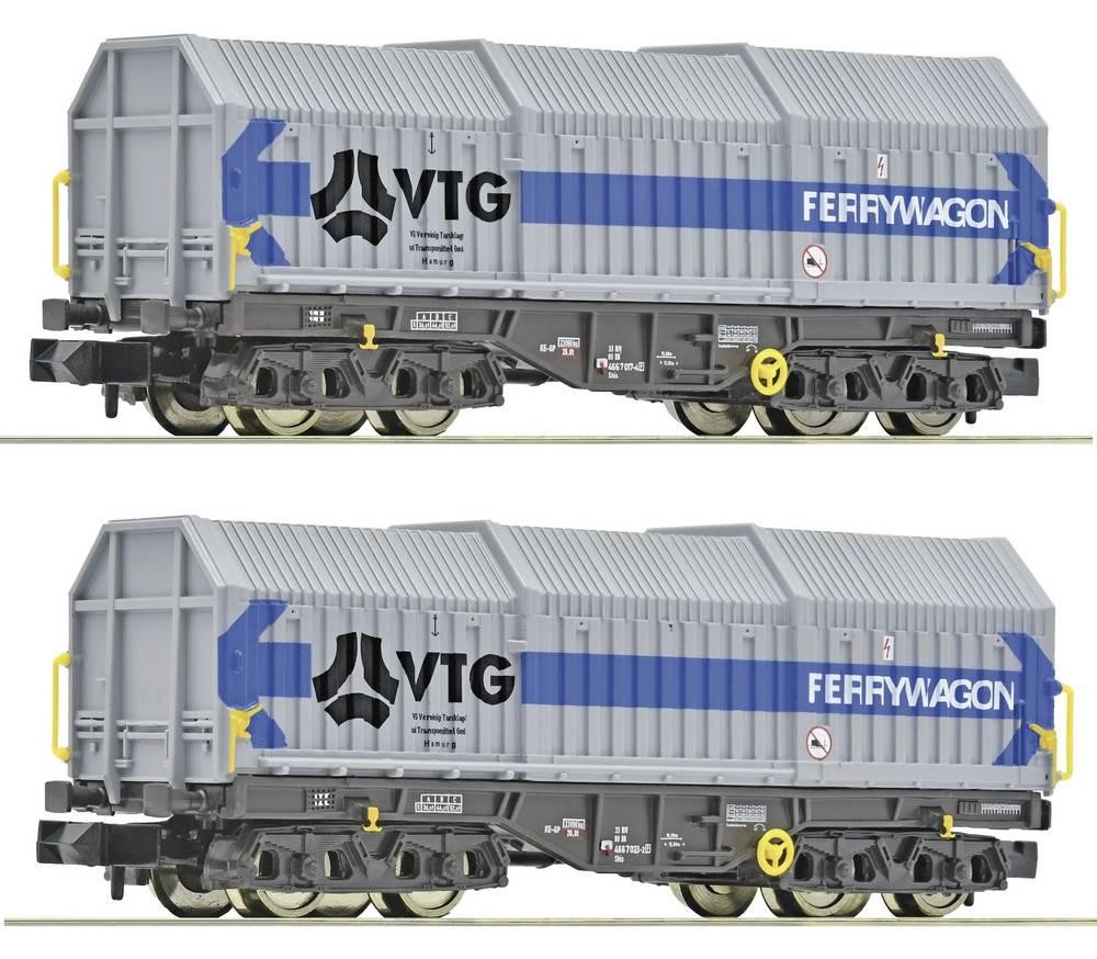 Fleischmann 6660080 N 2-tlg. Set: Teleskophaubenwagen, VTG