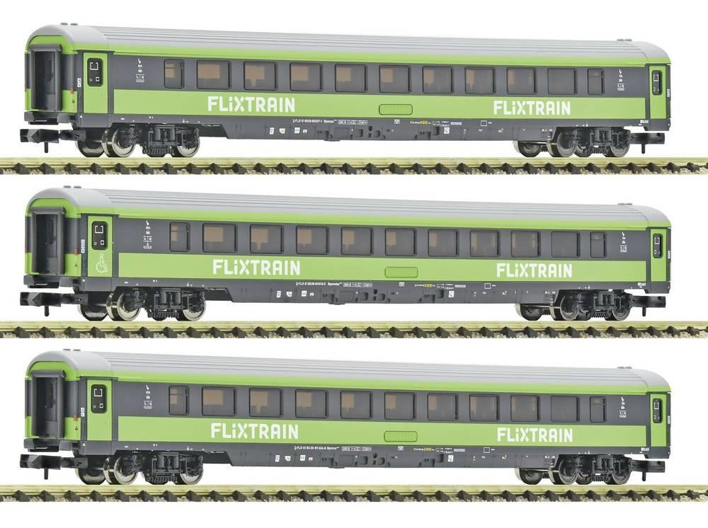Fleischmann 6260086 N 3-tlg. Set 2: Reisezugwagen, FlixTrain