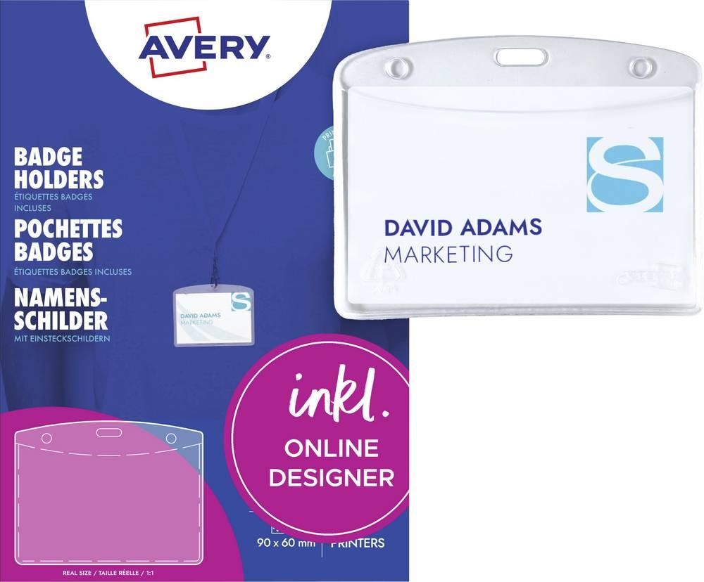 Avery 4823 identity badge/badge holder 24 pc(s) - Avery 4823,