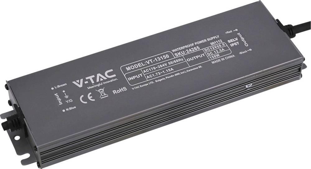 V-TAC VT-13150 LED-Trafo Konstantspannung 150W 12.5A 12 V/DC non