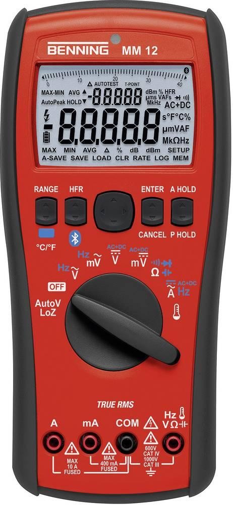 Benning MM 12 Hand-Multimeter kalibriert (ISO) digital Datenlogger,
