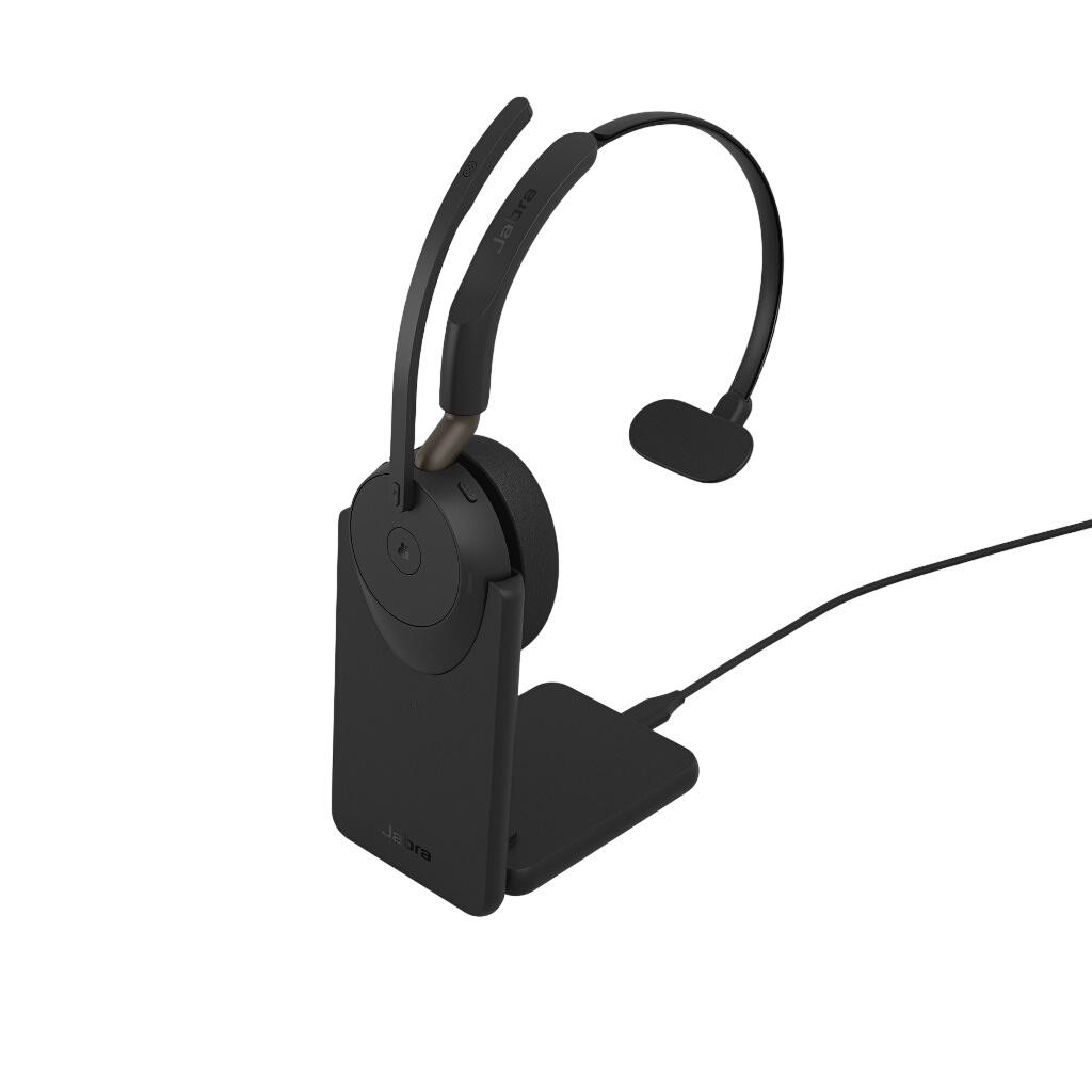 Jabra Evolve3 65 MS - USB-C with Dongle - Mono (Charging Stand) -