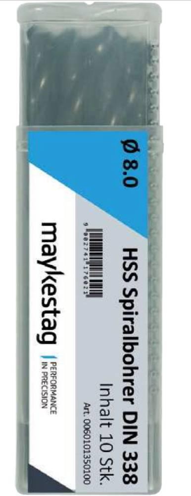 Alpen 0060100070100 HSS Spiralbohrer 0.7mm Gesamtlänge 28mm DIN 338