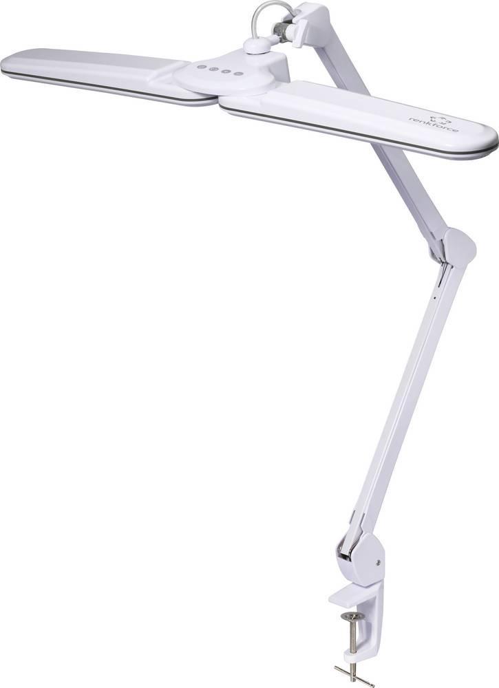 Renkforce RF-7165304 Klemmleuchte LED LED 18W white-Grau