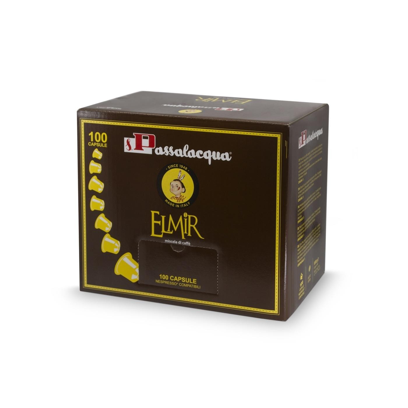 Passalacqua ELMIR capsulaire pour Nespresso System 100 pièce a 5,5g