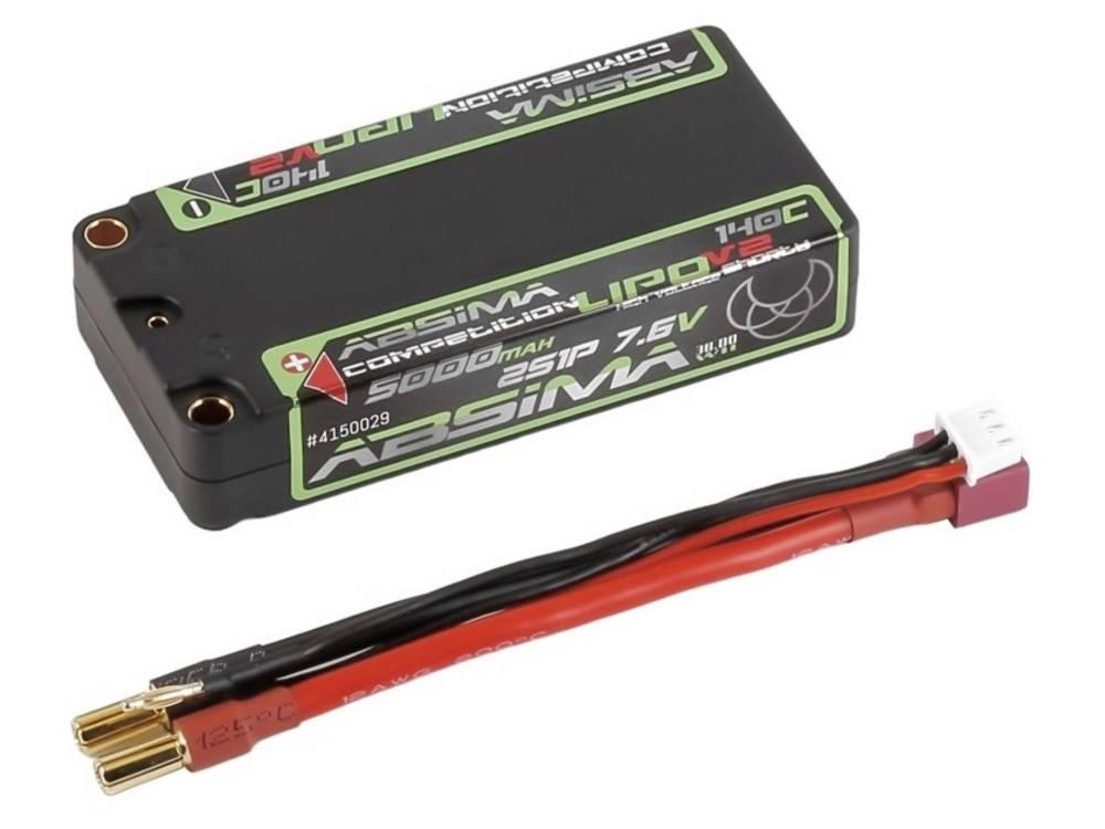 Absima Modellbau-Akkupack (HV LiPo) 7.6V 5000 mAh Shorty Hardcase 5mm