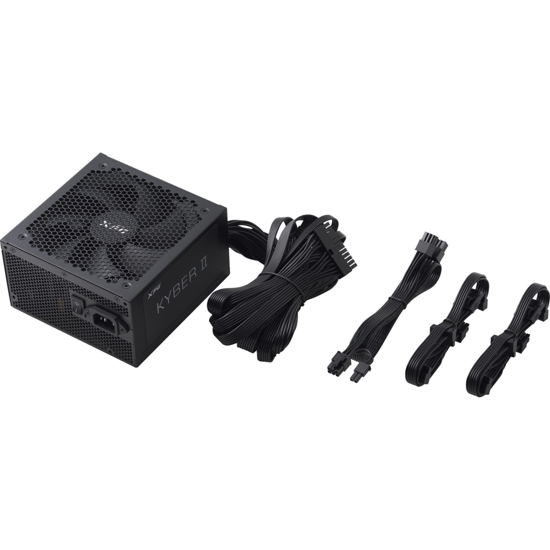 XPG KYBERII750G-BKCGB power supply unit 750 W 20+4 pin ATX ATX Black -