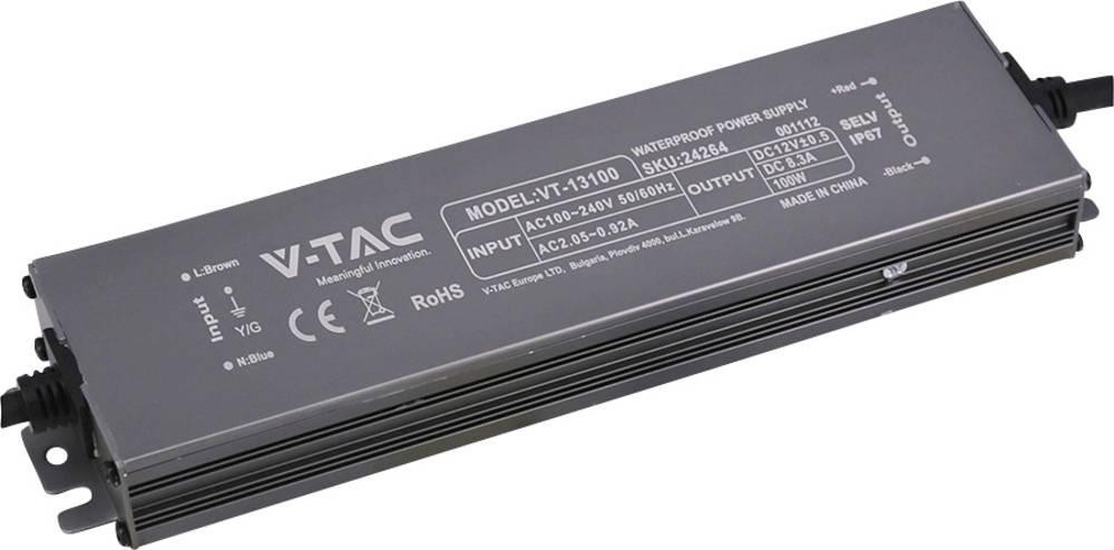 V-TAC VT-13100 LED-Trafo Konstantspannung 100W 8.3A 12 V/DC not
