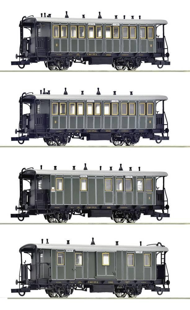 Roco 6200197 H0 4-tlg. Set: Lokalbahnzug der Königlich Bayerischen