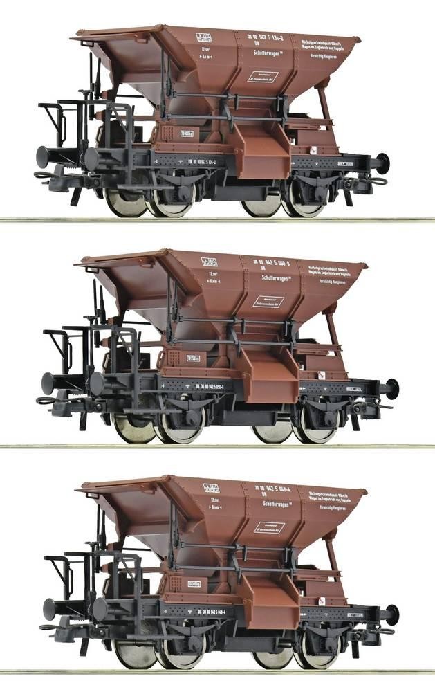 Roco 6600269 Güterwagen DC Wagenset with drei Talbot-Schotterwagen