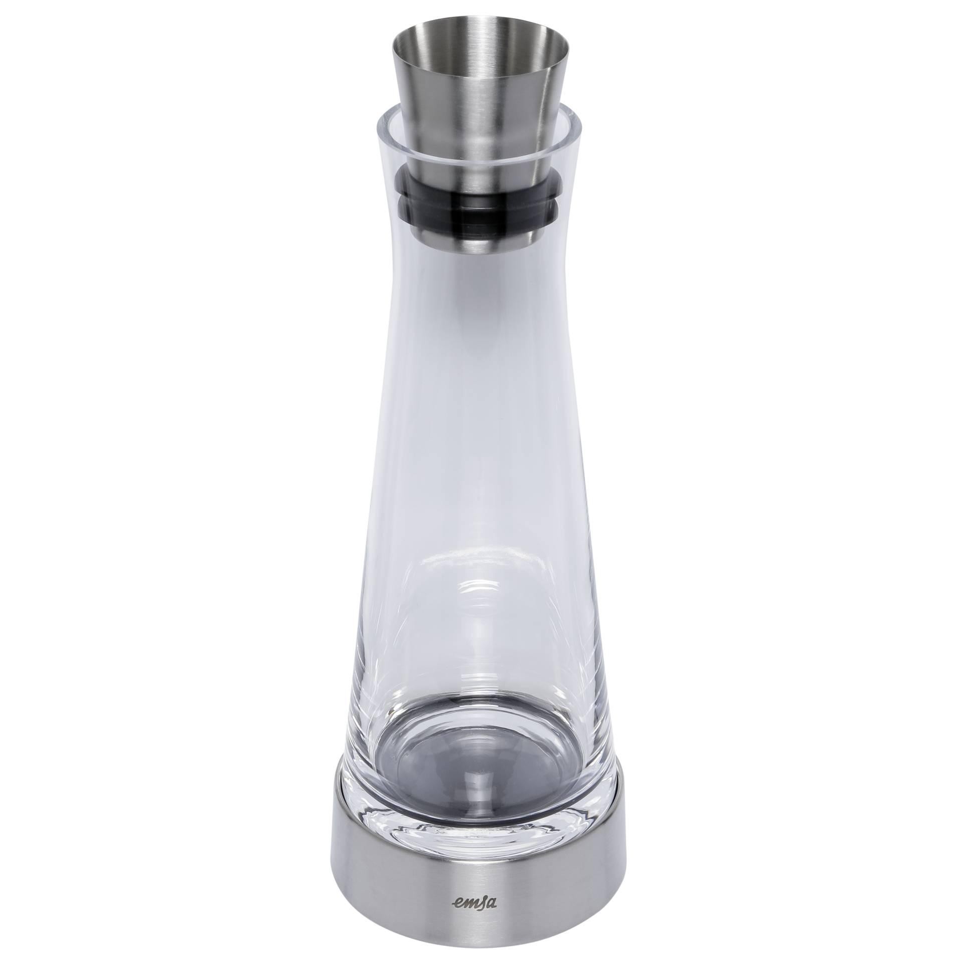 EMSA 514233 carafe/jug/bottle 1 L Stainless steel, Transparent - EMSA