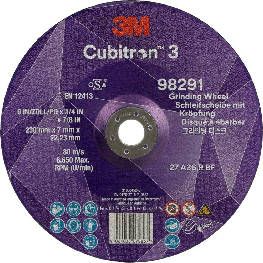 Cubitron 98291 Typ 27 Schruppscheibe Durchmesser 230mm Bohrungs-Ø 22.