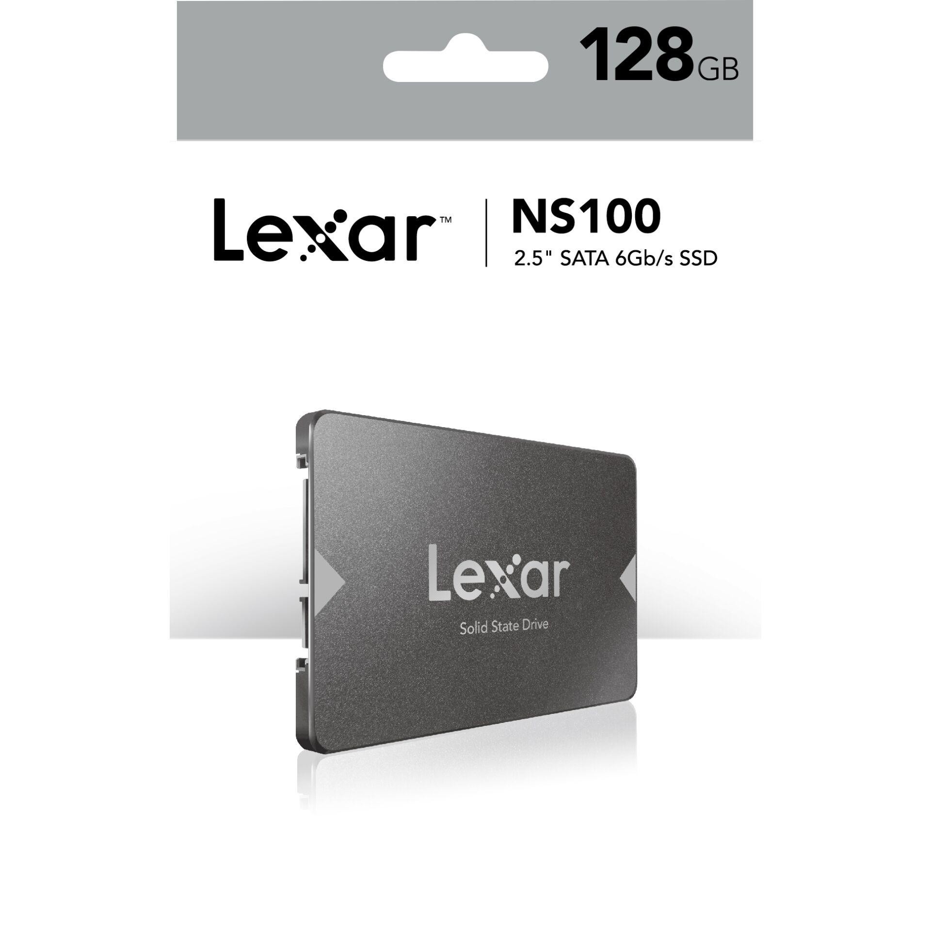 Lexar NS100 128 GB 2.5" Serial ATA III - Lexar NS100, 128 GB, 2.5",