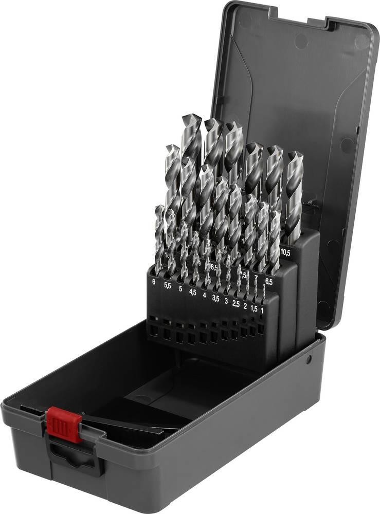 TOOLCRAFT TO-10926867 HSS-G Metall-Spiralbohrer-Set 25teilig Gesamtlä