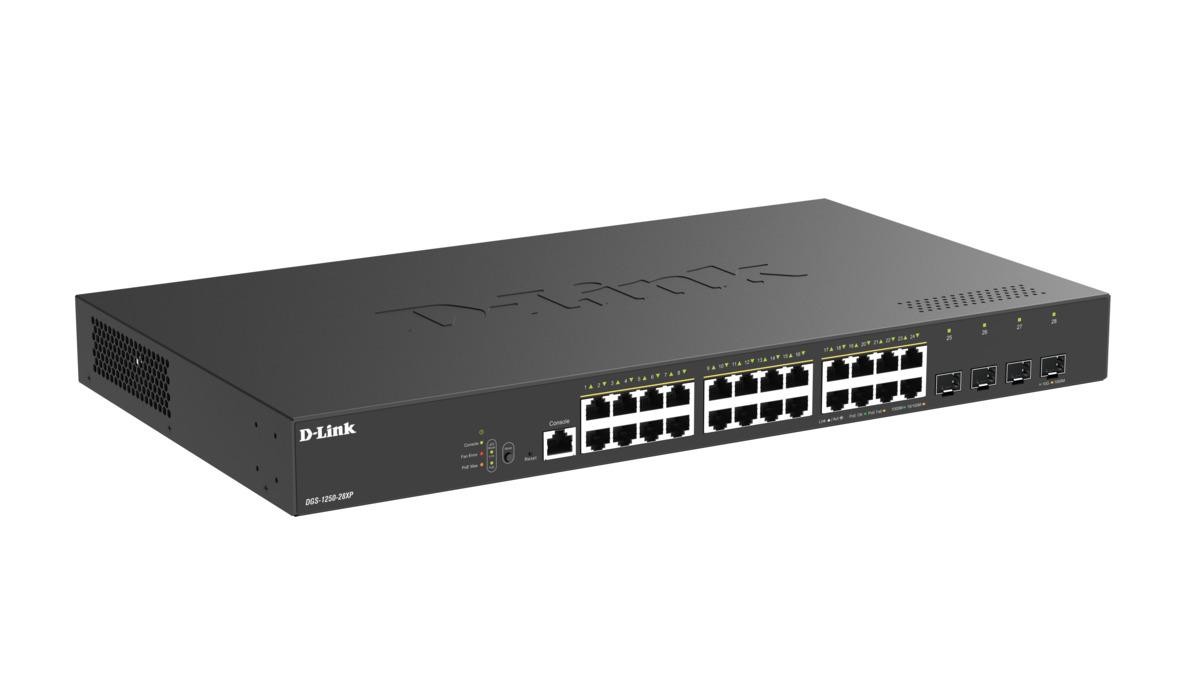 D-Link DGS-1250-28XP Managed L2+ Gigabit Ethernet (10/100/1000) Power