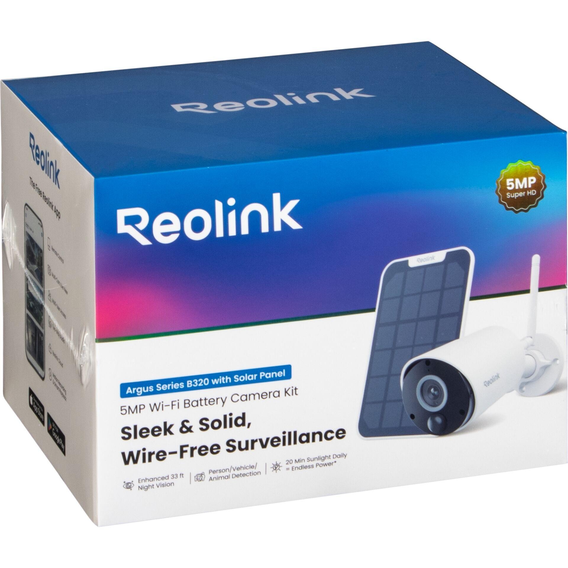 Reolink Argus Eco B320 with Solar Panel 5MP