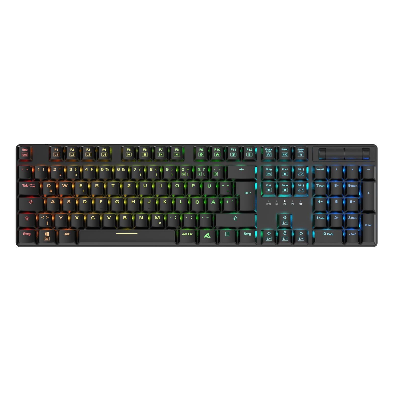 Sharkoon Tastatur PureWriter W100 mechanisch kabelgebunden schwarz