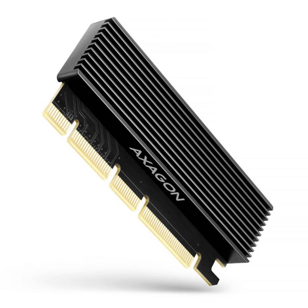 Axagon PCEM2-XS PCIe x16 - M.2 NVMe M-key slot adapter, w. passive
