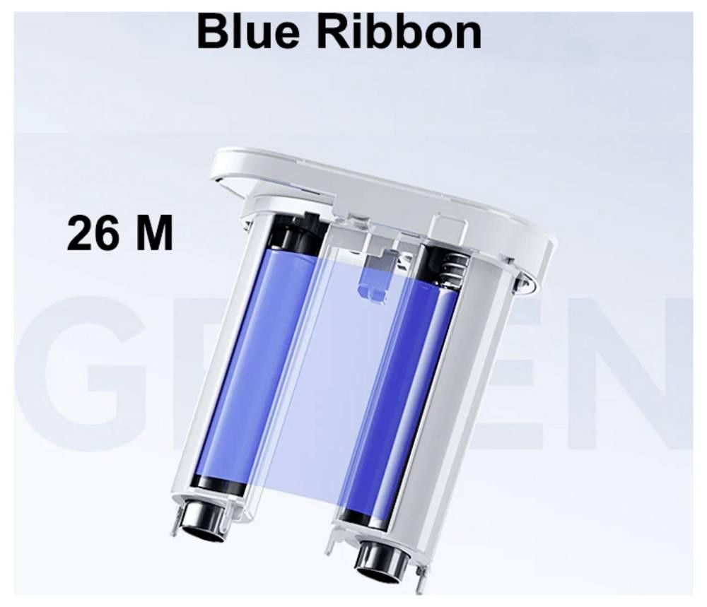 NIIMBOT Etiketten Rolle 76mm x 26m blue 1 St. 1EH00026802 Universal-