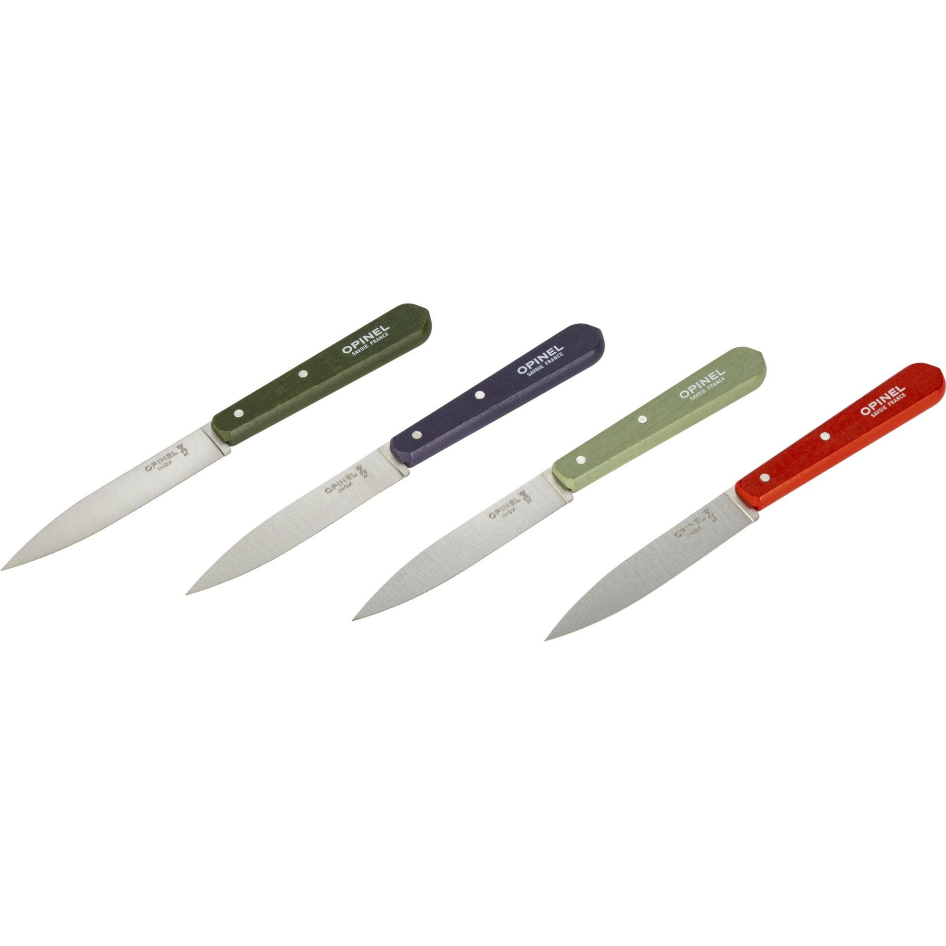 Opinel Küchenmesser-Set No. 112 4-teilig Pastellfarben