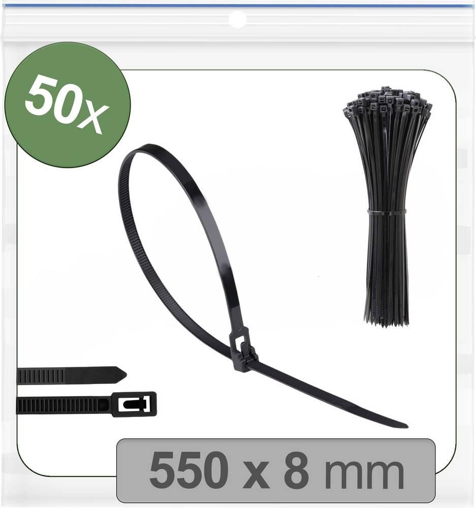 Quadrios 25CA701 25CA701 Kabelbinder 550mm 8mm black Lösbar, with