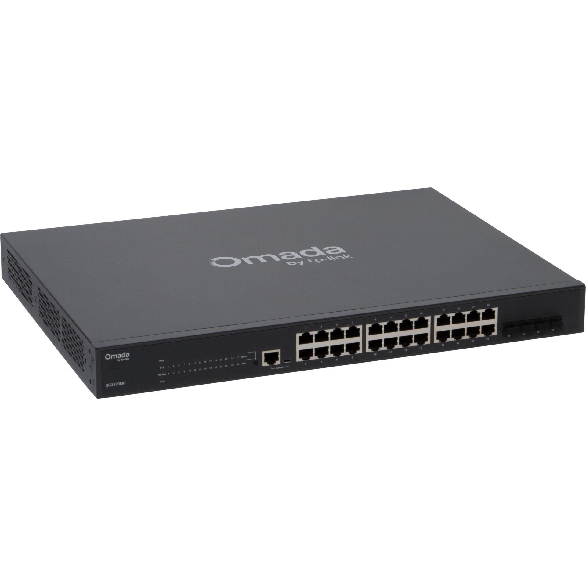 TP-Link Omada 28-Port Gigabit L2+ Managed Switch with 24-Port PoE+ -