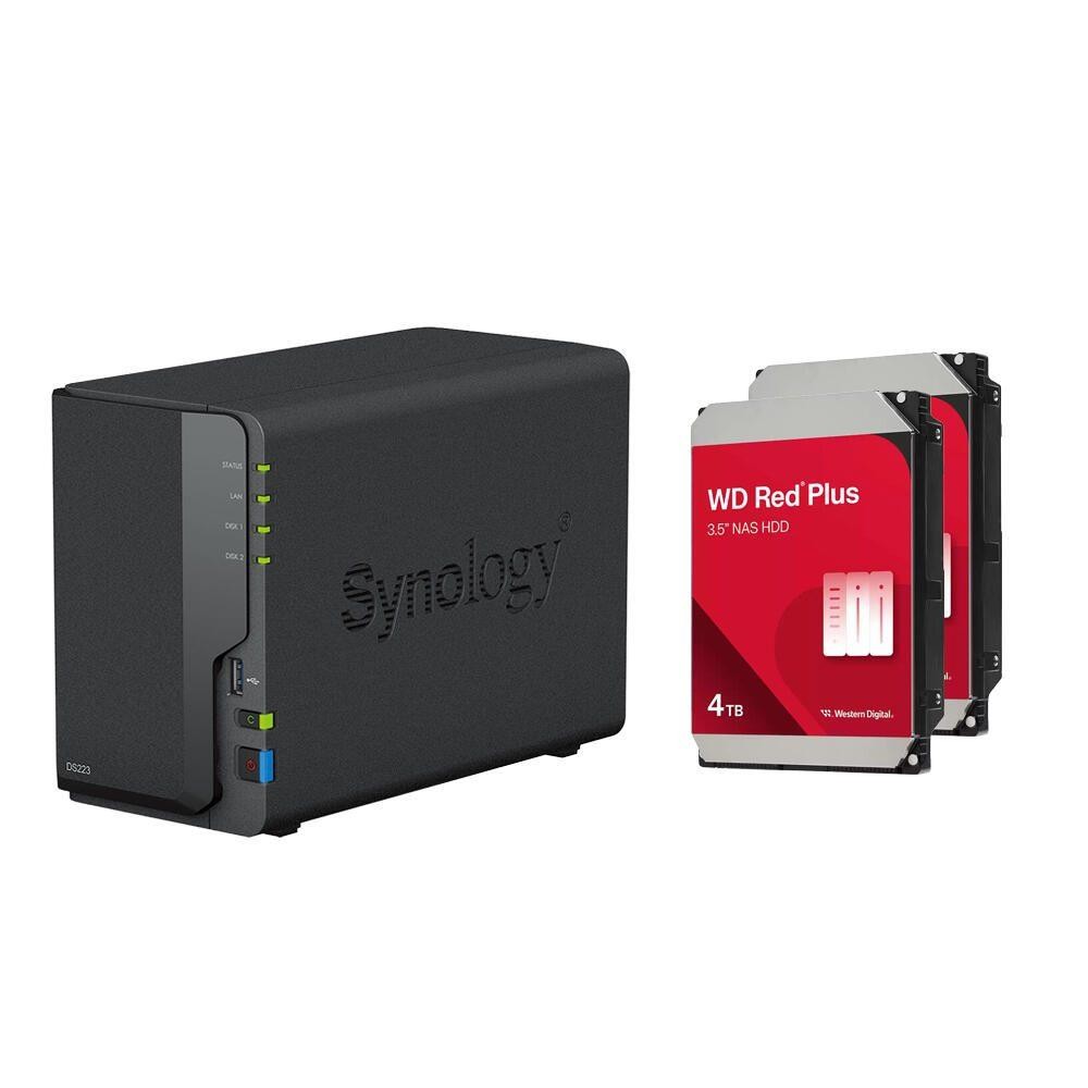 Synology DiskStation DS223 2 Einschübe NAS-Server Leergehäuse + 8