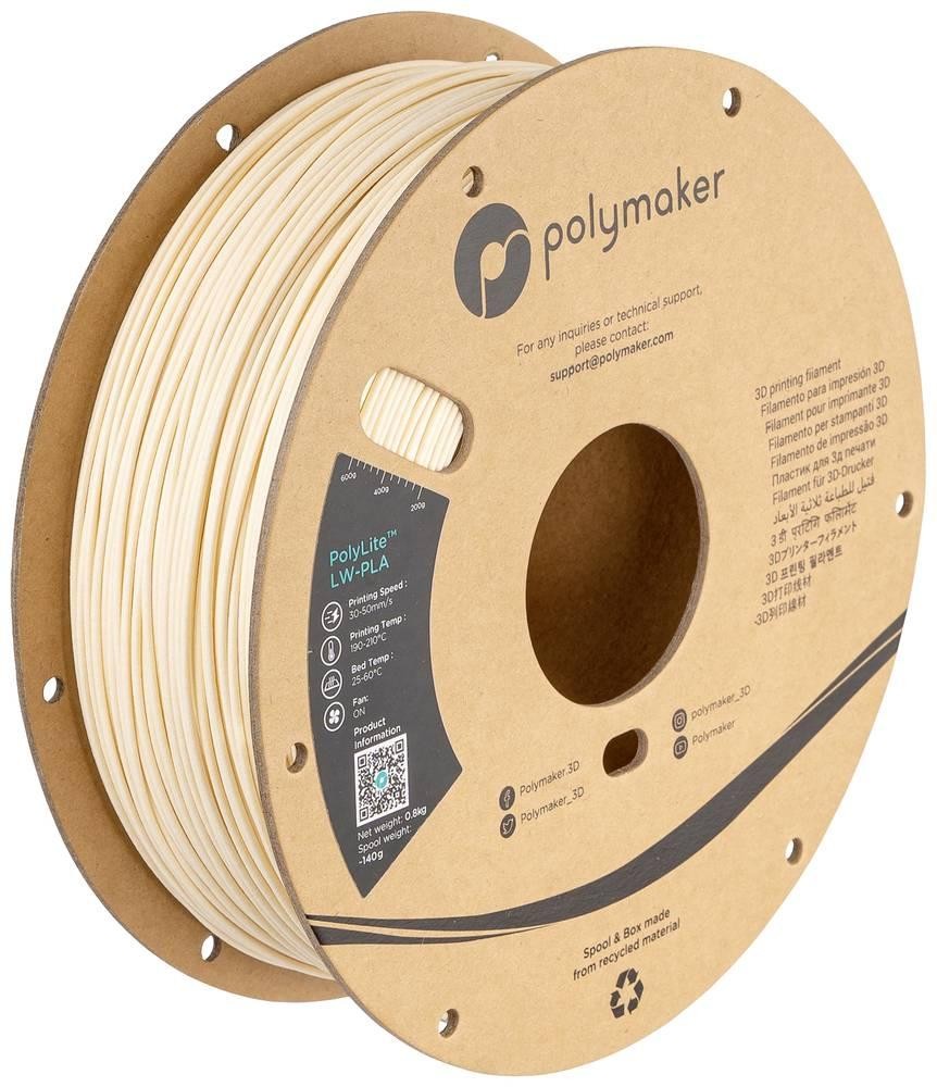 Polymaker PA08002 Filament LW-PLA Matt, Geringe Dichte 1.75mm 800g