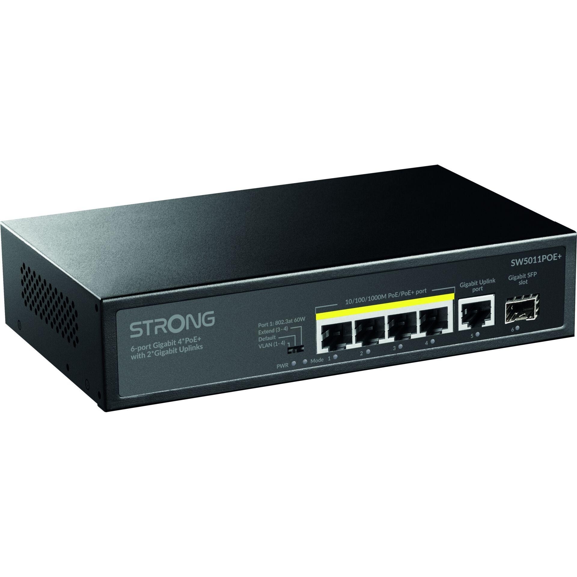 Strong SW5011POE+ network switch Gigabit Ethernet (10/100/1000) Power